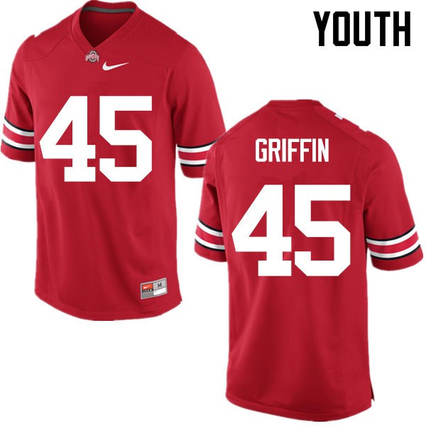 Ohio State Buckeyes #45 Archie Griffin Youth Alumni Jersey Red